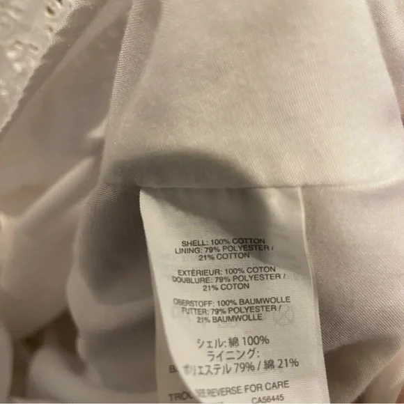 MADEWELL White Eyelet Lattice Dress Size 2 - Picture 8 of 9